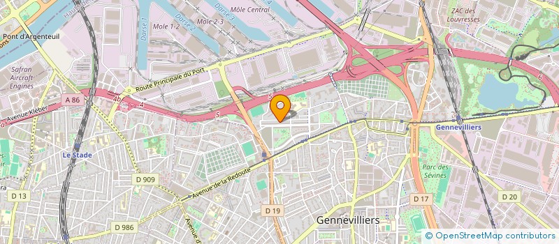 localisation de l'entreprise R&M ECO ENERGIE  GENNEVILLIERS