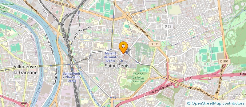 localisation de l'entreprise R M EXPO PLUS à SAINT-DENIS