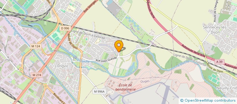 localisation de l'entreprise R.M.F  LONGVIC