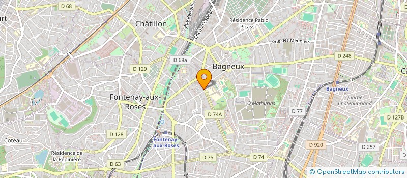 localisation de l'entreprise R M G MARKETING à FONTENAY-AUX-ROSES