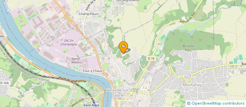 localisation de l'entreprise R.M IMMOBILIER  NEUVILLE-SUR-SAONE