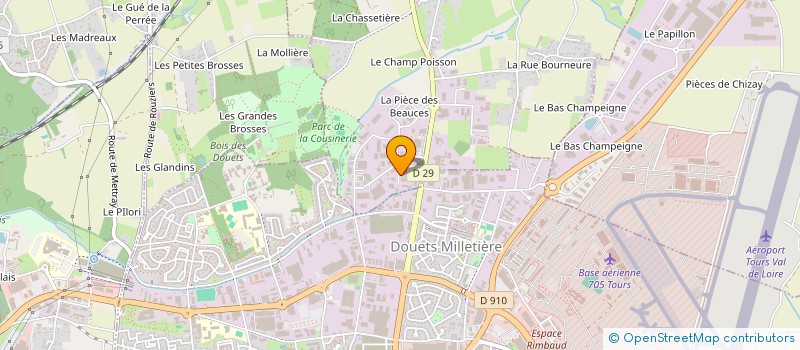 localisation de l'entreprise R.M. IMPORT à NOTRE-DAME-D'OE