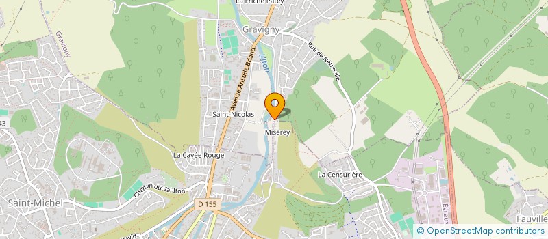 localisation de l'entreprise R.M. IMPORT à GRAVIGNY