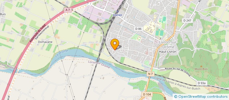 localisation de l'entreprise R&M INVEST  LIVRON-SUR-DROME