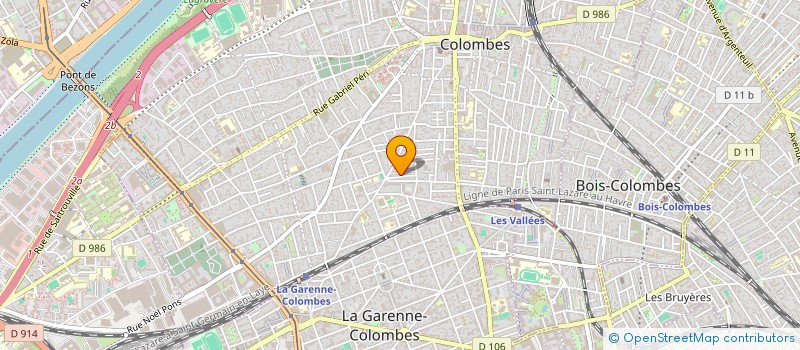 localisation de l'entreprise R&M INVESTISSEMENTS à COLOMBES