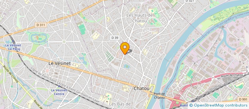 localisation de l'entreprise R.M.J. à CHATOU