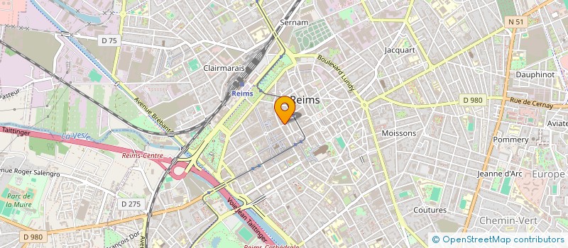 localisation de l'entreprise R.M.J.C  REIMS