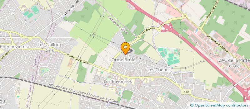 localisation de l'entreprise R.M.L.  HERBLAY-SUR-SEINE