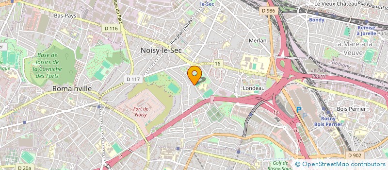 localisation de l'entreprise R.M LINE à NOISY-LE-SEC