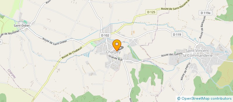 localisation de l'entreprise R.M.M.  CHARPEY