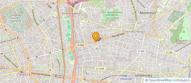 localisation de l'entreprise R M M  ENTREPRISE  MONTREUIL