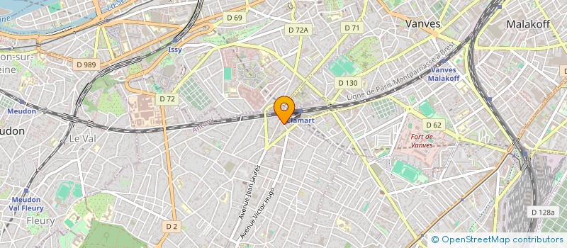 localisation de l'entreprise R&M MALAKOFF GARMANTS à CLAMART
