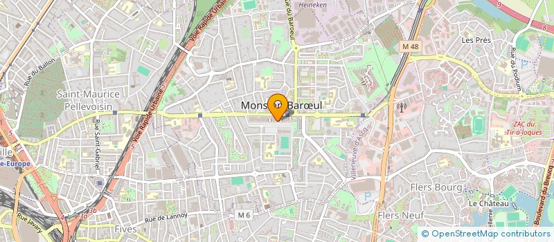 localisation de l'entreprise R.M.P.  MONS-EN-BARUL