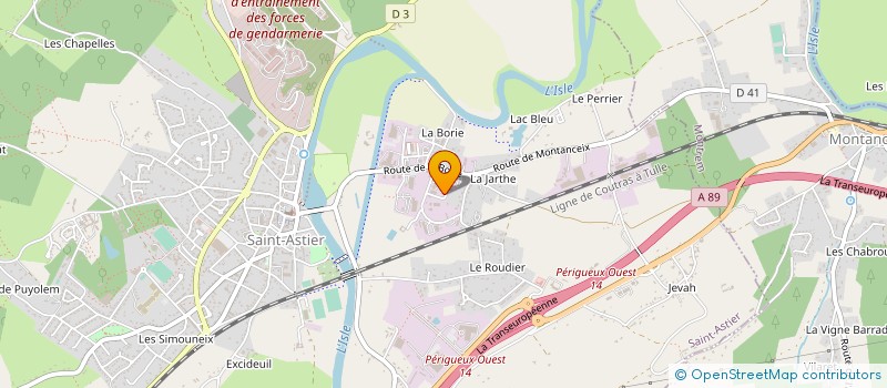 localisation de l'entreprise R M P B à SAINT-ASTIER