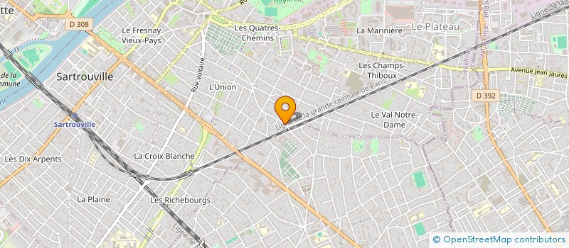 localisation de l'entreprise R.M. PRIMEURS à SARTROUVILLE