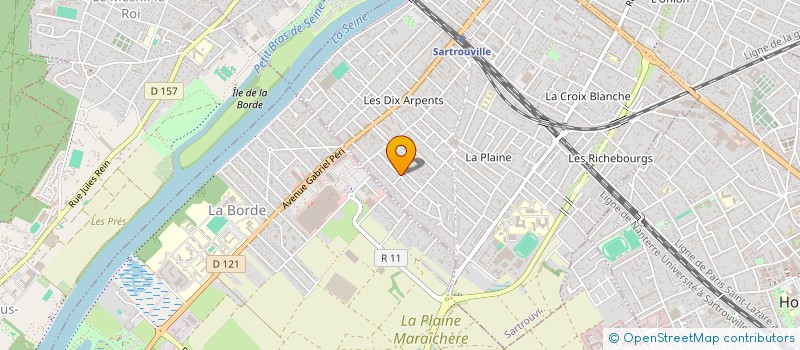 localisation de l'entreprise R.M. PROMOSPORT  SARTROUVILLE