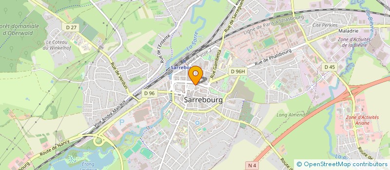 localisation de l'entreprise R.M.R. DISTRIBUTIONS à SARREBOURG