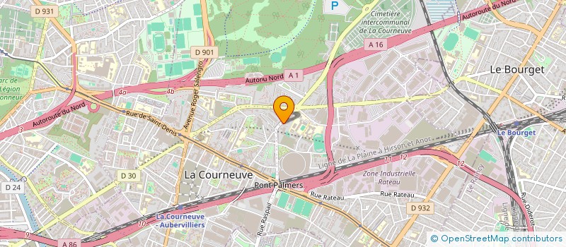 localisation de l'entreprise R.M.S à LA COURNEUVE