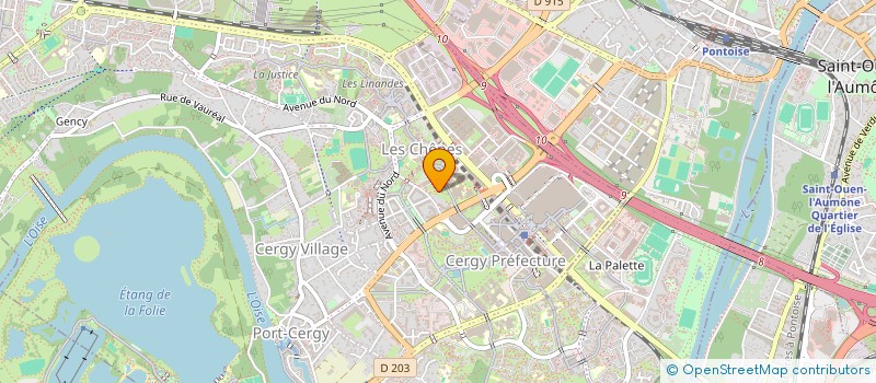 localisation de l'entreprise R M T CONSTRUCTION  CERGY