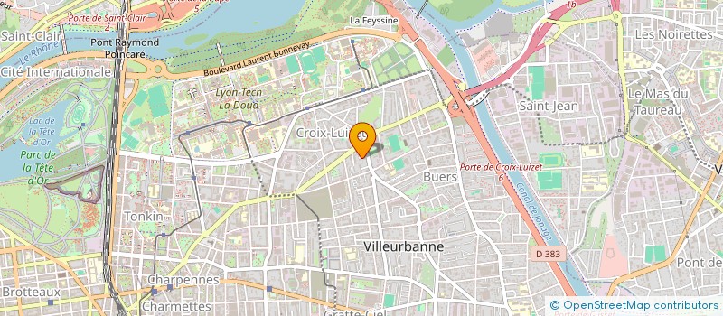 localisation de l'entreprise R.M. TRANSPORTS  VILLEURBANNE