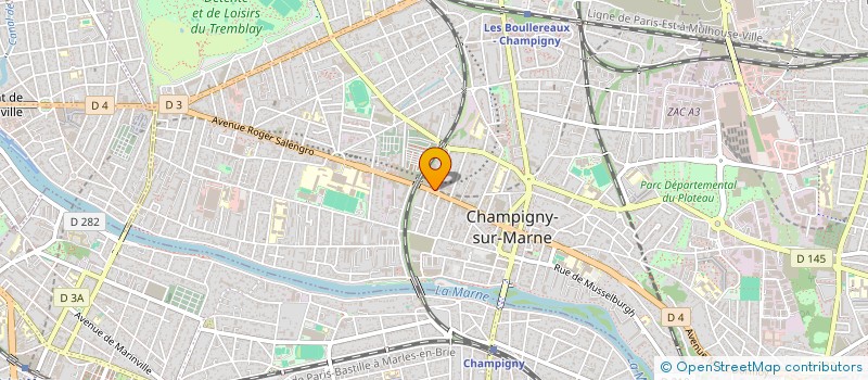 localisation de l'entreprise R.M.V.GESTION  CHAMPIGNY-SUR-MARNE