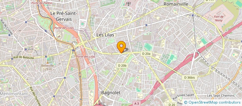 localisation de l'entreprise R.MAN  BAGNOLET