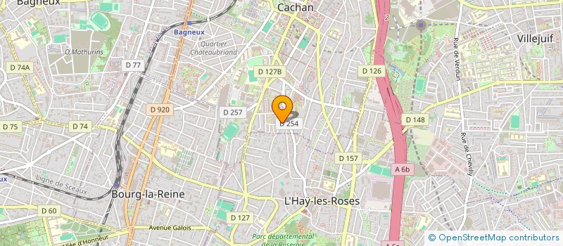 localisation de l'entreprise R MARTIAL ONA CONSEILS  CACHAN