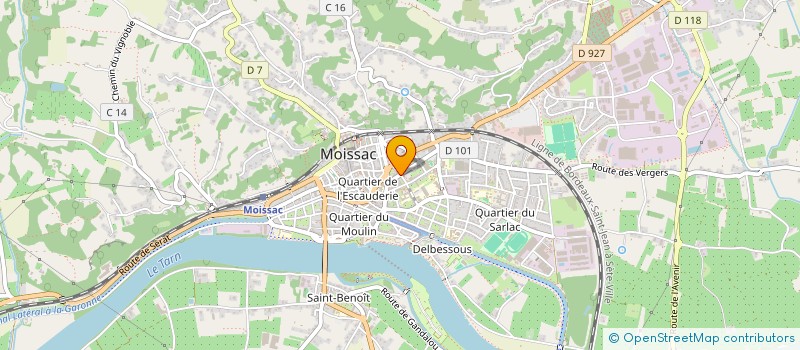 localisation de l'entreprise R  MATHALY ET FILS  MOISSAC