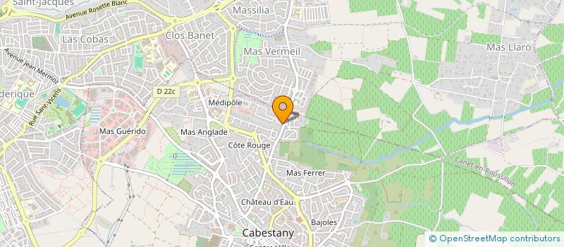localisation de l'entreprise R MEDITERRANEE à CABESTANY