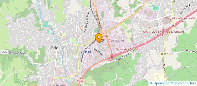 localisation de l'entreprise R METAL PARACHEVEMENT à BRIGNAIS