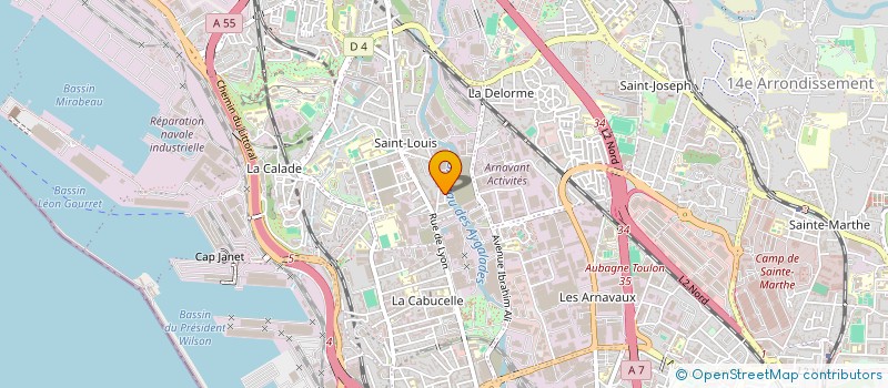 localisation de l'entreprise R.MOSKAL à MARSEILLE