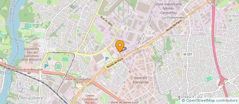 localisation de l'entreprise R.N.B. à NANTES