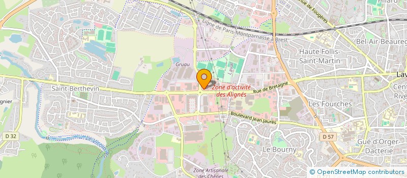 localisation de l'entreprise R.N.B.D.  SAINT-BERTHEVIN