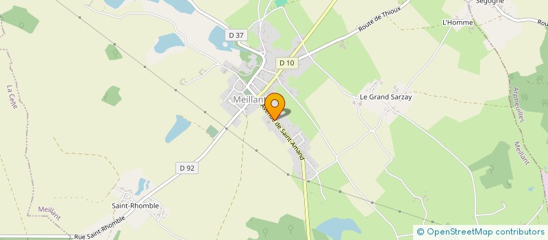 localisation de l'entreprise R.N.B IMMOBILIER  MEILLANT