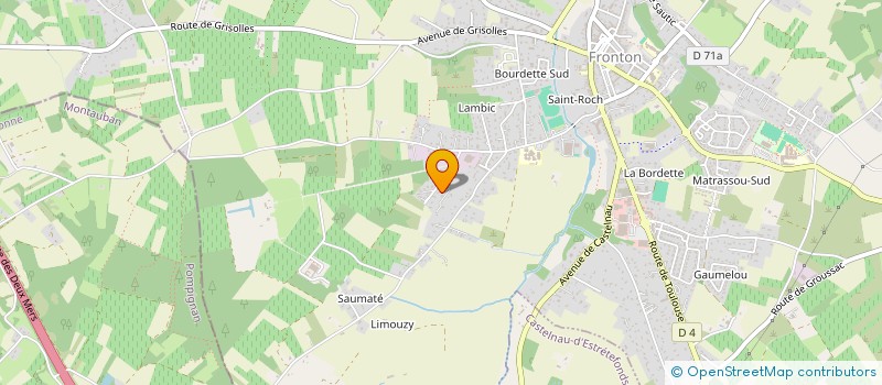 localisation de l'entreprise R.N GESTION à FRONTON