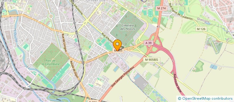 localisation de l'entreprise R.N.J. à DIJON