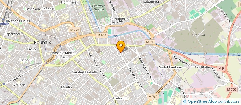 localisation de l'entreprise R.N.M.T  ROUBAIX