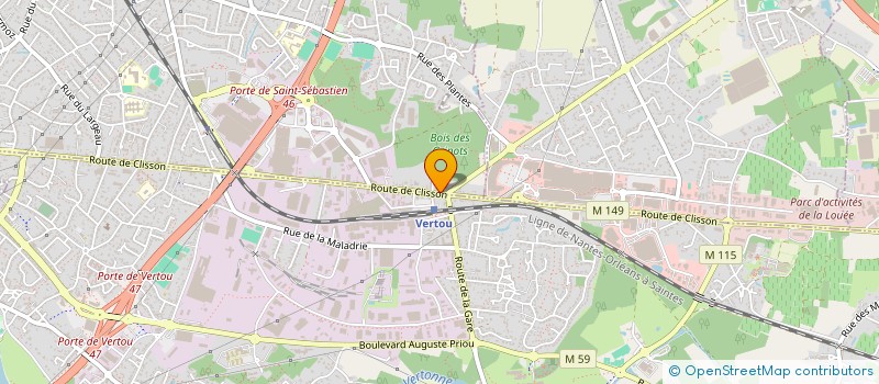 localisation de l'entreprise R.N.S. à SAINT-SEBASTIEN-SUR-LOIRE