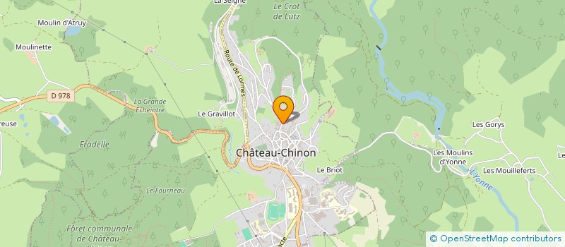 localisation de l'entreprise R.N.S  CHATEAU-CHINON (VILLE)