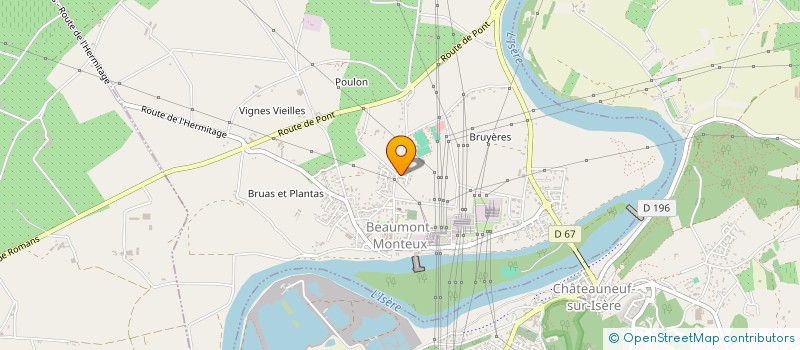 localisation de l'entreprise R.N. SERVICES à BEAUMONT-MONTEUX