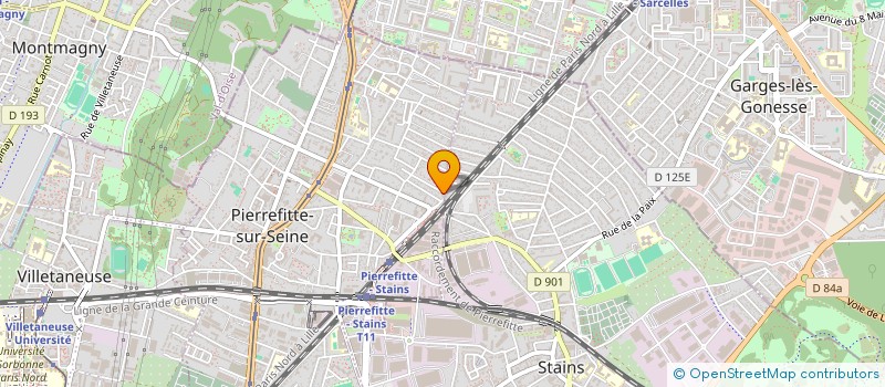 localisation de l'entreprise R. NAB BATIMENT à PIERREFITTE-SUR-SEINE