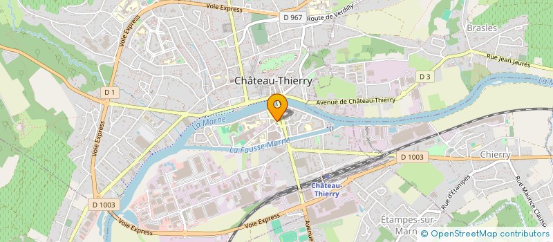 localisation de l'entreprise R'NATURE  CHATEAU-THIERRY