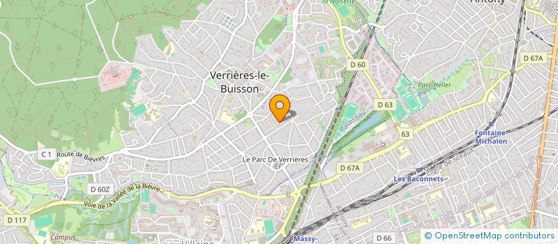 localisation de l'entreprise R-NET à VERRIERES-LE-BUISSON