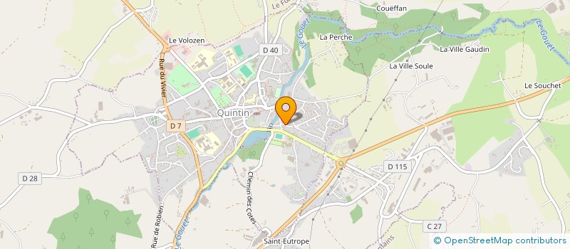 localisation de l'entreprise R'NET TOIT  QUINTIN