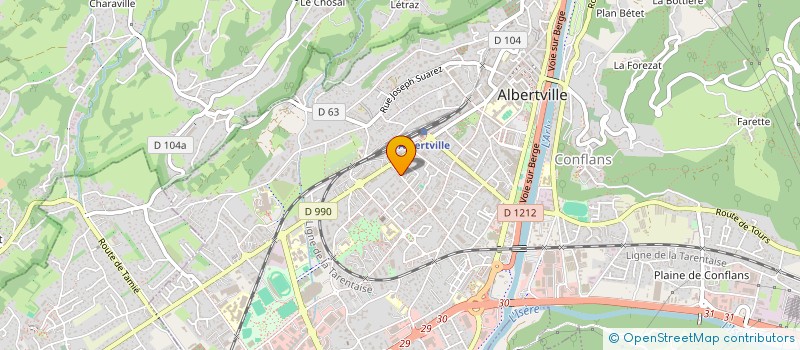 localisation de l'entreprise R NETTOYAGE  ALBERTVILLE