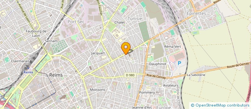 localisation de l'entreprise R.O.  REIMS