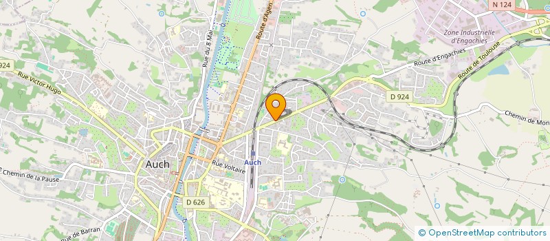 localisation de l'entreprise R&O  AUCH
