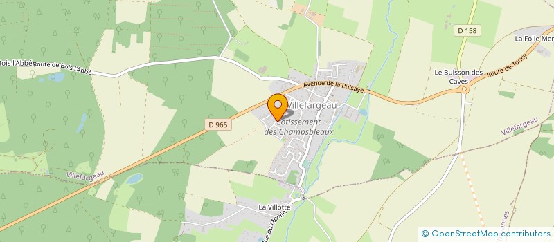 localisation de l'entreprise R O A D  VILLEFARGEAU