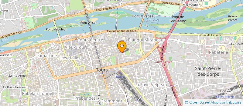 localisation de l'entreprise R.O.C.-RECHERCHE OPTIMISATION CONSEIL  TOURS