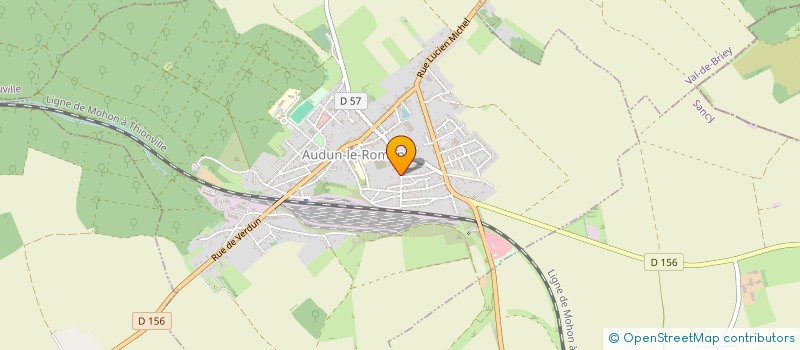 localisation de l'entreprise R.O.D.  AUDUN-LE-ROMAN